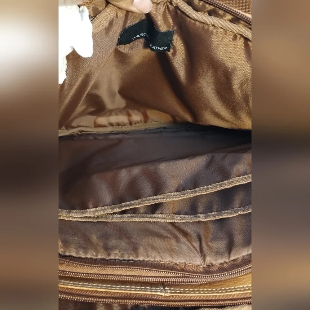 Wilson's Leather Tan Men's Laptop Bag